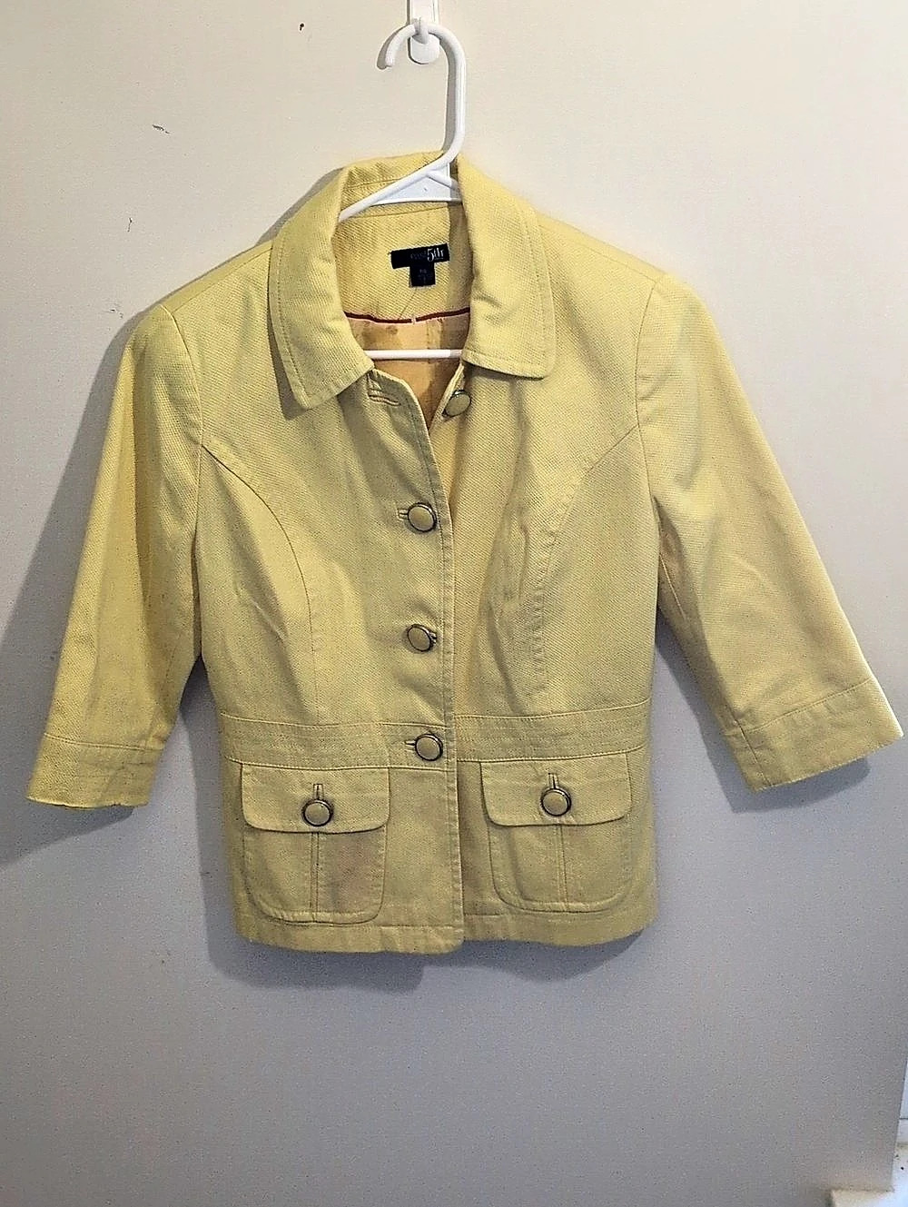 east5th Petite Utility Jacket Utility Jacket in Yellow Petite Small